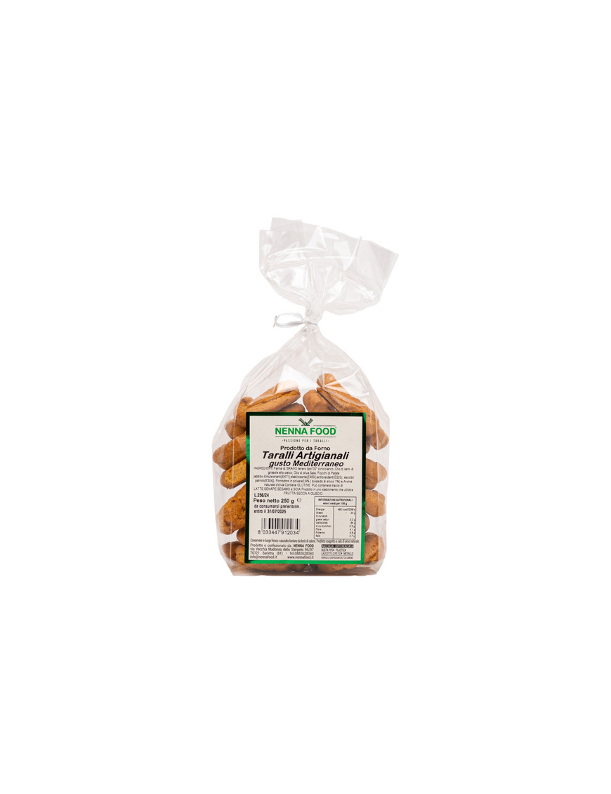 NENNA FOOD TARALLI ARTIGIANALI GUSTO MEDITERRANEO G.250