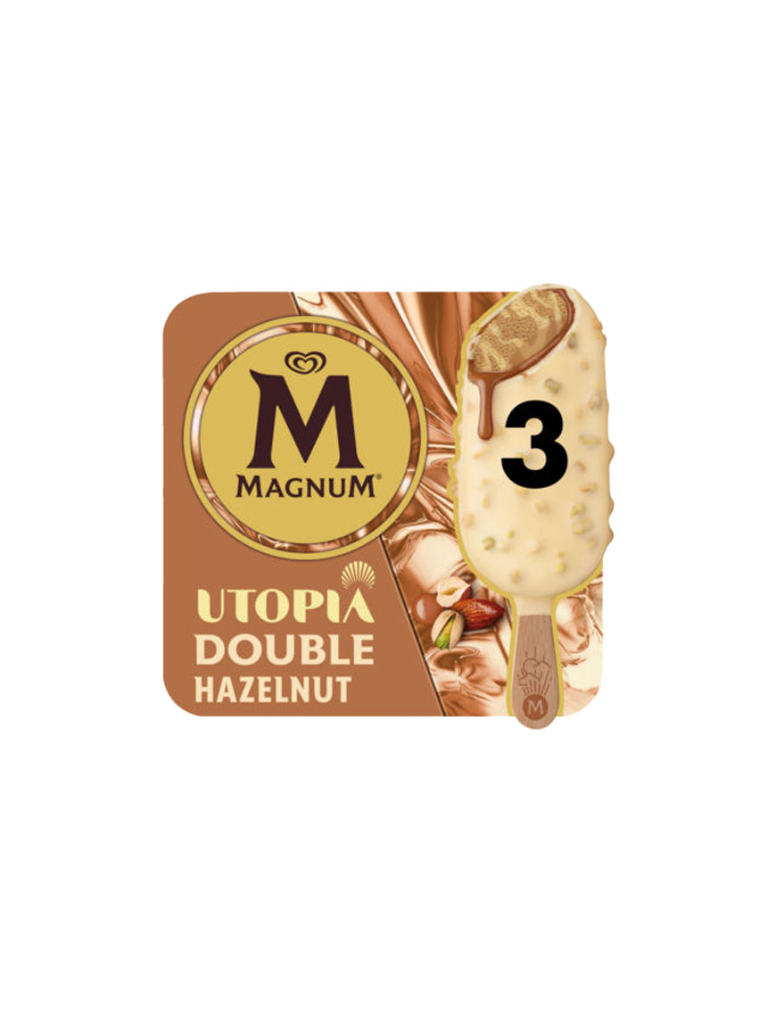 ALGIDA MAGNUM DOUBLE HAZELNUTX3 G.211,5