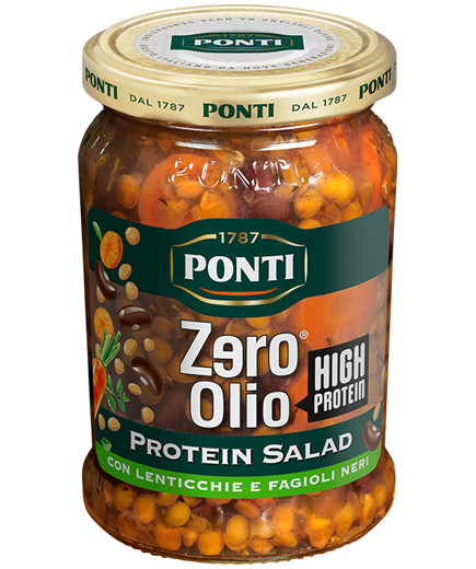 PONTI PROTEIN SALAD LENTICCHIE FAGIOLI NERI G.300 ZERO OLIO