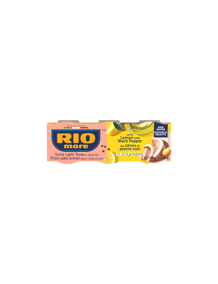 RIO MARE TONNO O.O LIMONE E PEPE G.65X3