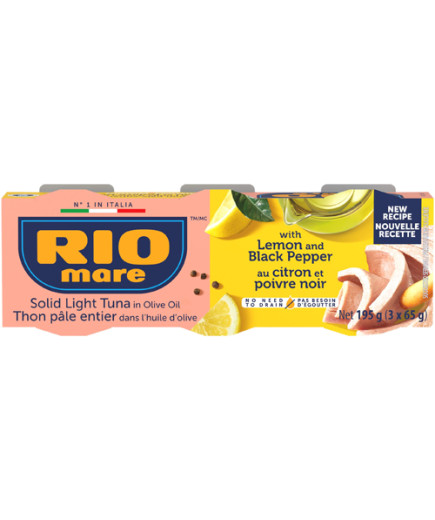 RIO MARE TONNO O.O LIMONE E PEPE G.65X3
