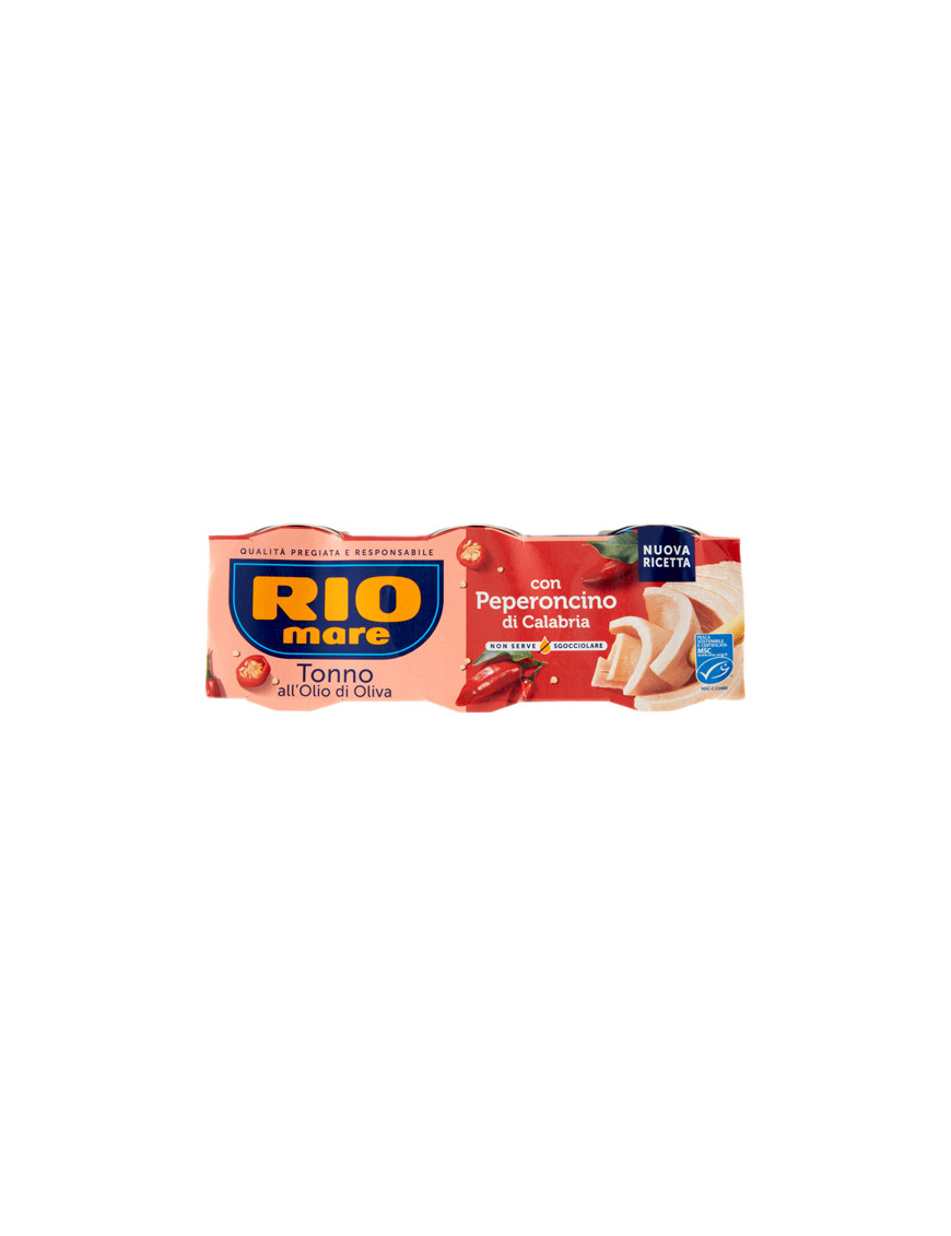 RIO MARE TONNO O.O PICCANTE G.65X3
