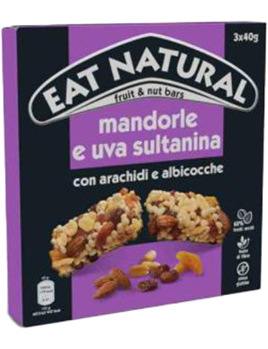 EAT NATURAL BARRETTA GUSTO MANDORLA E UVA SULTAN. GR.40 T3