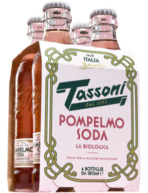 TASSONI POMPELMO SODA BIO ML.180X4