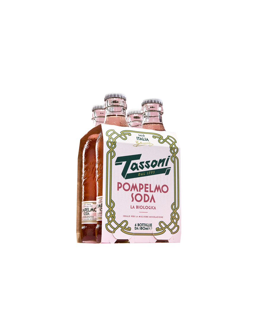TASSONI POMPELMO SODA BIO ML.180X4
