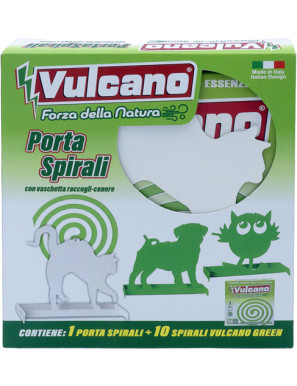 VULCANO SPIRALI GREEN CONPORTASPIRALI RACCOGLICENEREX10