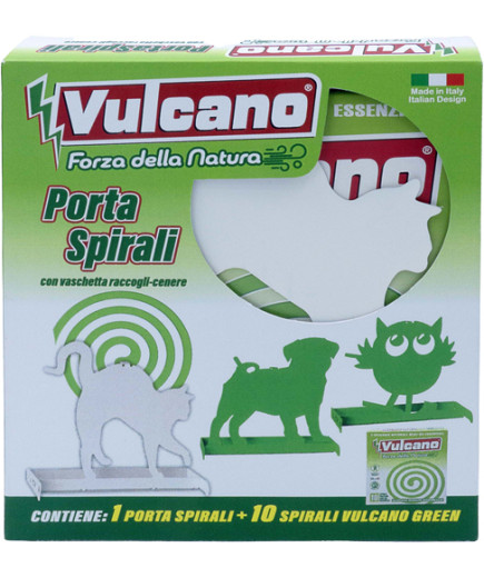 VULCANO SPIRALI GREEN CONPORTASPIRALI RACCOGLICENEREX10