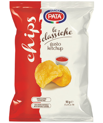 PATA PATATINA KETCHUP G.90 BUSTA METALLIZZATA