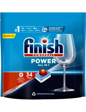 FINISH POWERBALL TUTTO IN UNO TABS X34 REGOLARE
