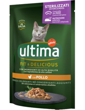 ULTIMA CAT WET STERILIZZATO POLLO GR.85