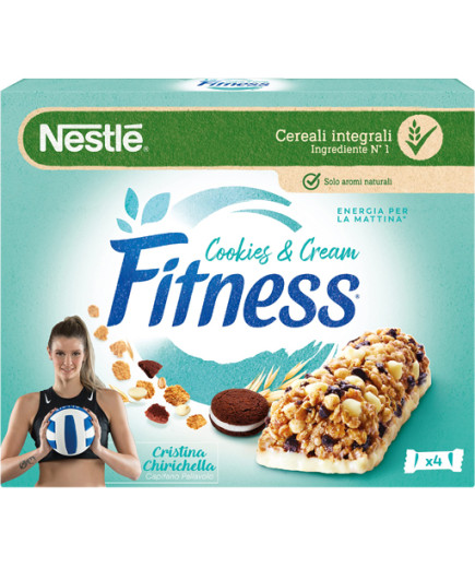 NESTLE&apos  FITNESS BARRETTA COOKIES&amp CREAM G.23,5X4
