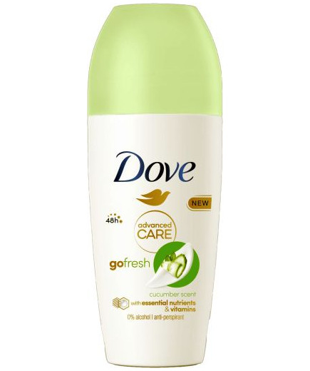 DOVE DEO ROLL-ON ADVANCED CARE  GO FRESH CUCUMBER ML.50