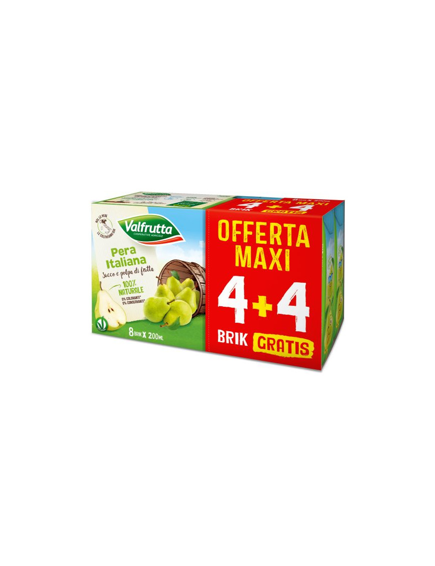 VALFRUTTA SUCCO ML.200X8 PERA      BRICK