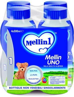 Mellin 1 Latte ml.500x4 (0 A 6Mesi)