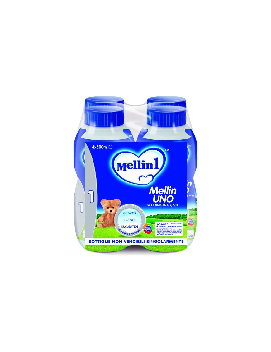 Mellin 1 Latte ml.500x4 (0 A 6Mesi)