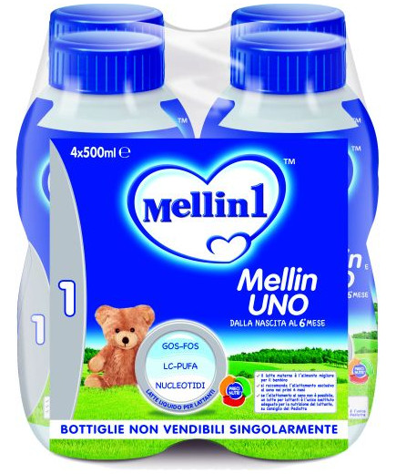 Mellin 1 Latte ml.500x4 (0 A 6Mesi)