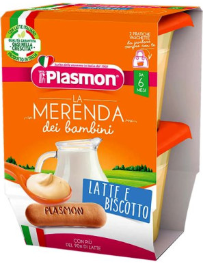 Plasmon Merenda Latte E Biscotto gr.120X2