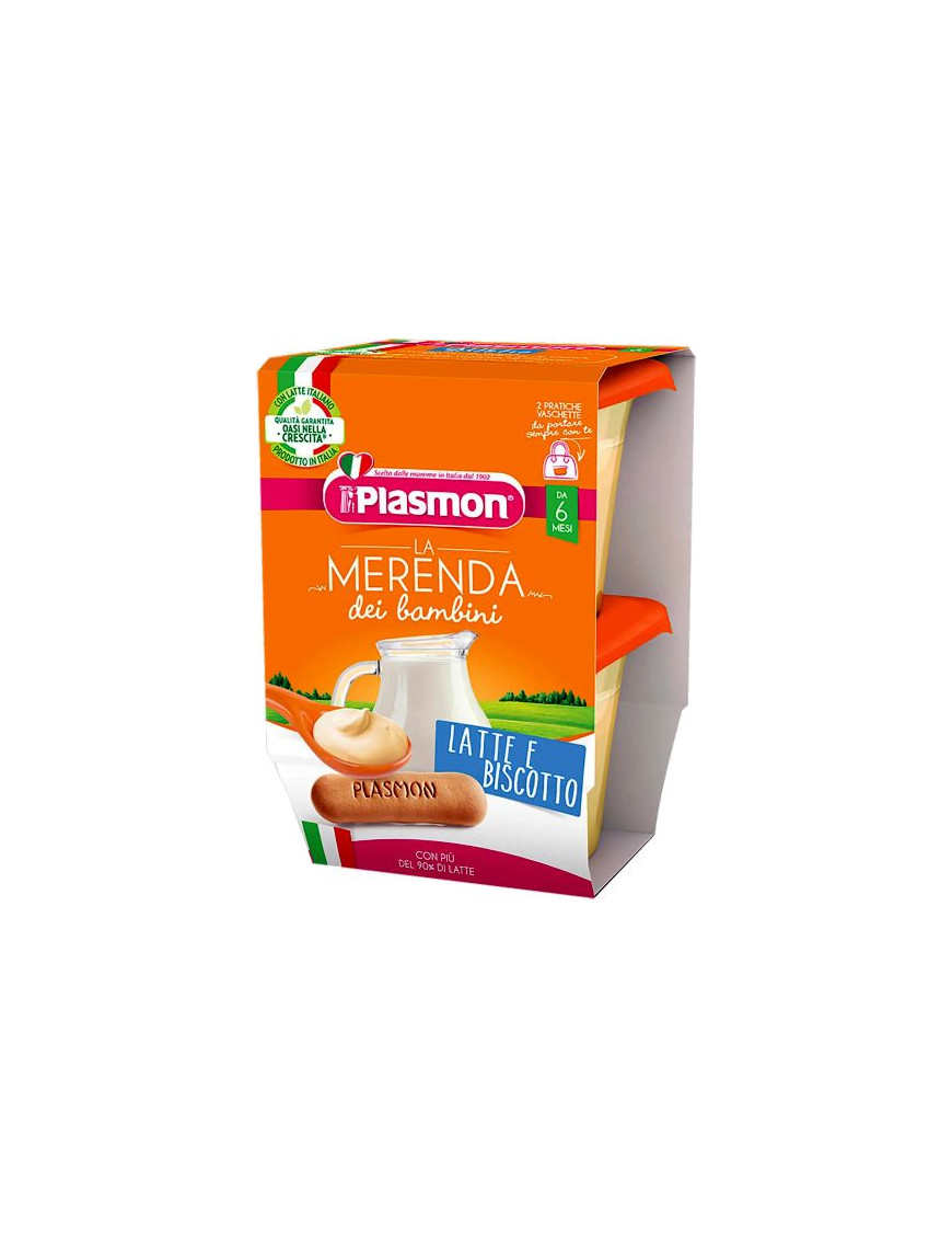 Plasmon Merenda Latte E Biscotto gr.120X2