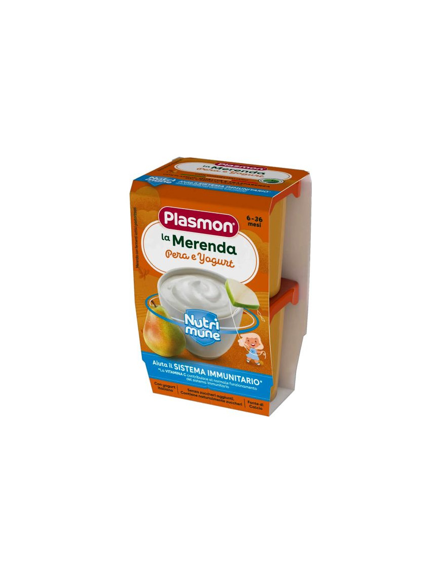 Plasmon Merenda Pera E Yogurt 2X120gr.