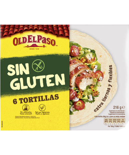 OLD EL PASO - TORTILLAS GR.216 GLUTEN FREE