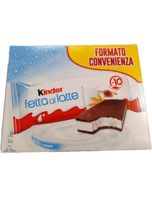 Ferrero Kinder Fetta Al LatteFormato Convenienza x10 gr.280