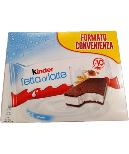 Ferrero Kinder Fetta Al LatteFormato Convenienza x10 gr.280