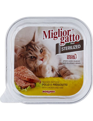 MORANDO MIGLIOR GATTO STERILIZED PATE' G.100 POL/PRO