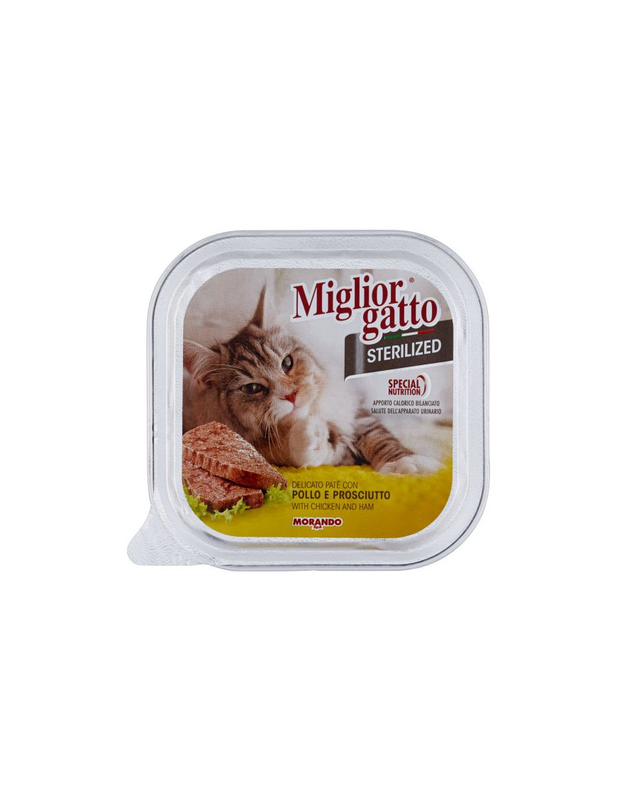 MORANDO MIGLIOR GATTO STERILIZED PATE' G.100 POL/PRO