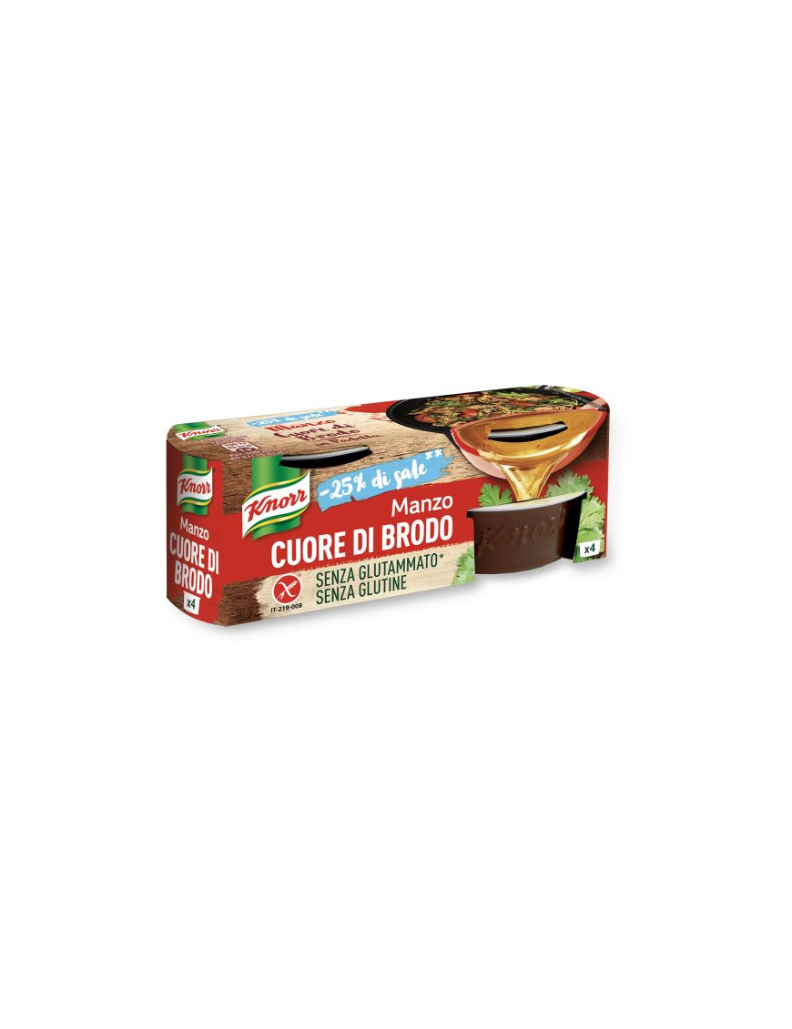 KNORR CUORE DI BRODO MANZO BASSO SALE G.112