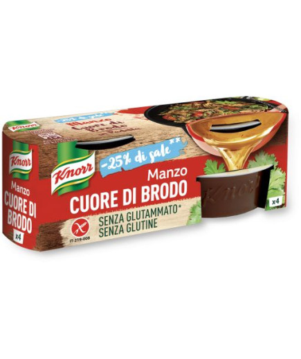 KNORR CUORE DI BRODO MANZO BASSO SALE G.112