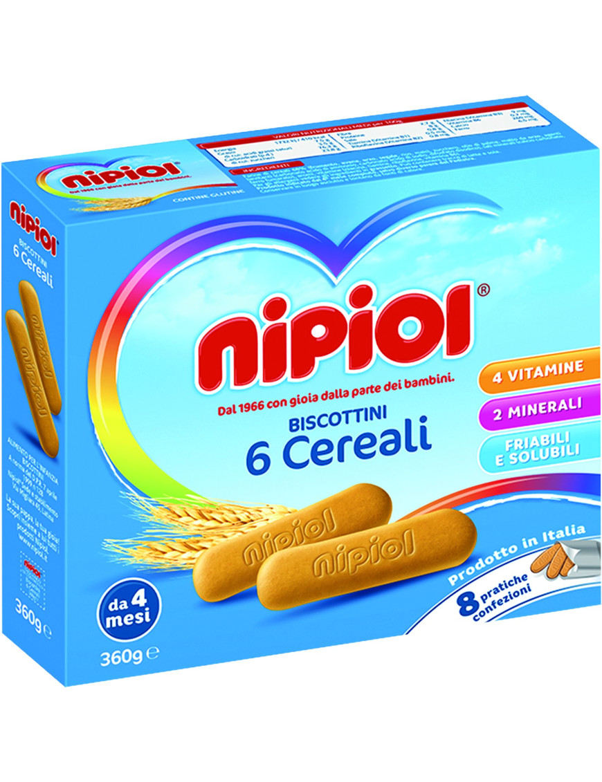 Nipiol Biscotti 6 Cereali gr.360