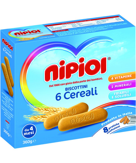 Nipiol Biscotti 6 Cereali gr.360