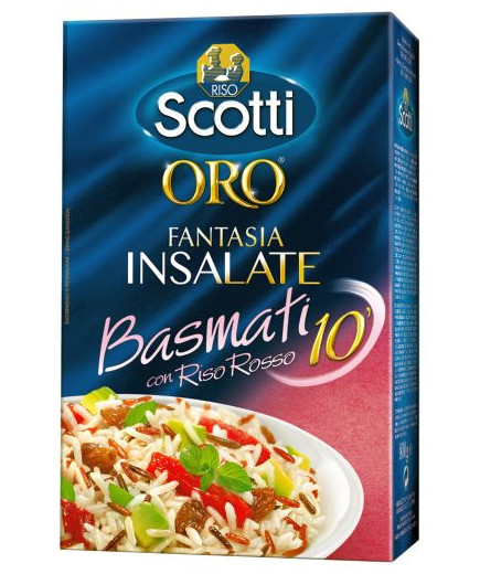 Scotti Oro Fantasie Di Insalate Basmati Con Riso Rosso gr.800