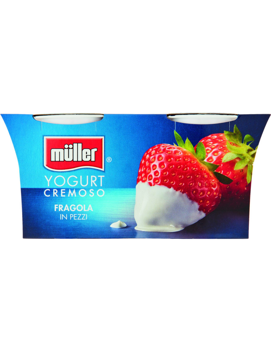 MULLER CREMA YOGURT G.125X2FRAGOLA