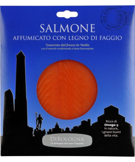 L'Inedito Salmone Norveggese Affumicato Preaffettato Astuccio gr.150