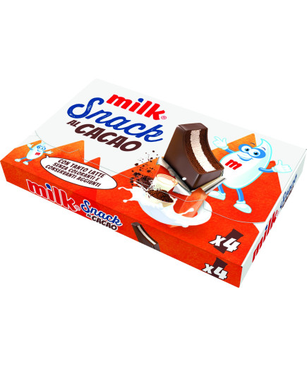 Milk Snack Al Cacao gr.30X4