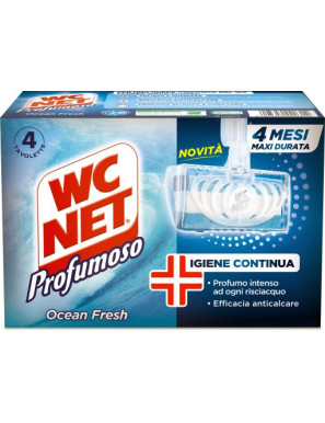 Wc Net Tavolette Solide 4 Pezzi Ocean Fresh