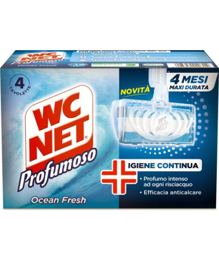 Wc Net Tavolette Solide 4 Pezzi Ocean Fresh