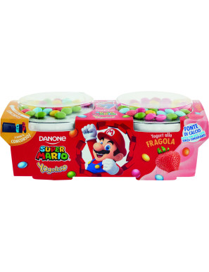 Danone Supermario Yogoloso Fragola gr.110X2