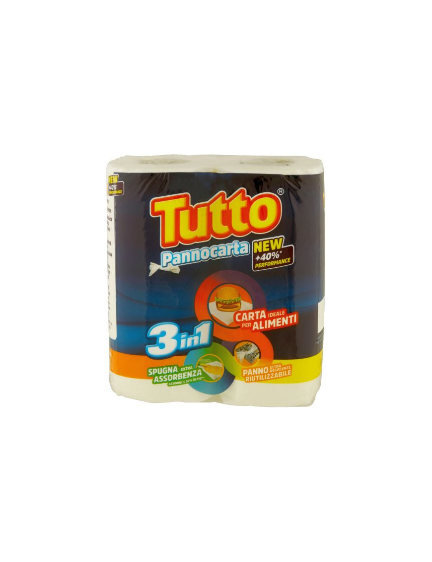 Tutto Pannocarta 3In1 2 Rotoli 2 Veli