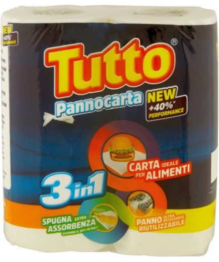 Tutto Pannocarta 3In1 2 Rotoli 2 Veli