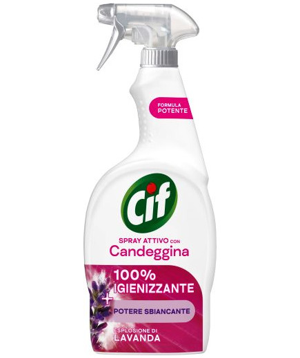 Cif Spray Attivo Igienizzante Candeggina Lavanda ml.650