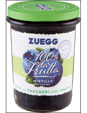 Zuegg Confettura 100% Da Frutta Mirtilli gr.250 Vaso Vetro