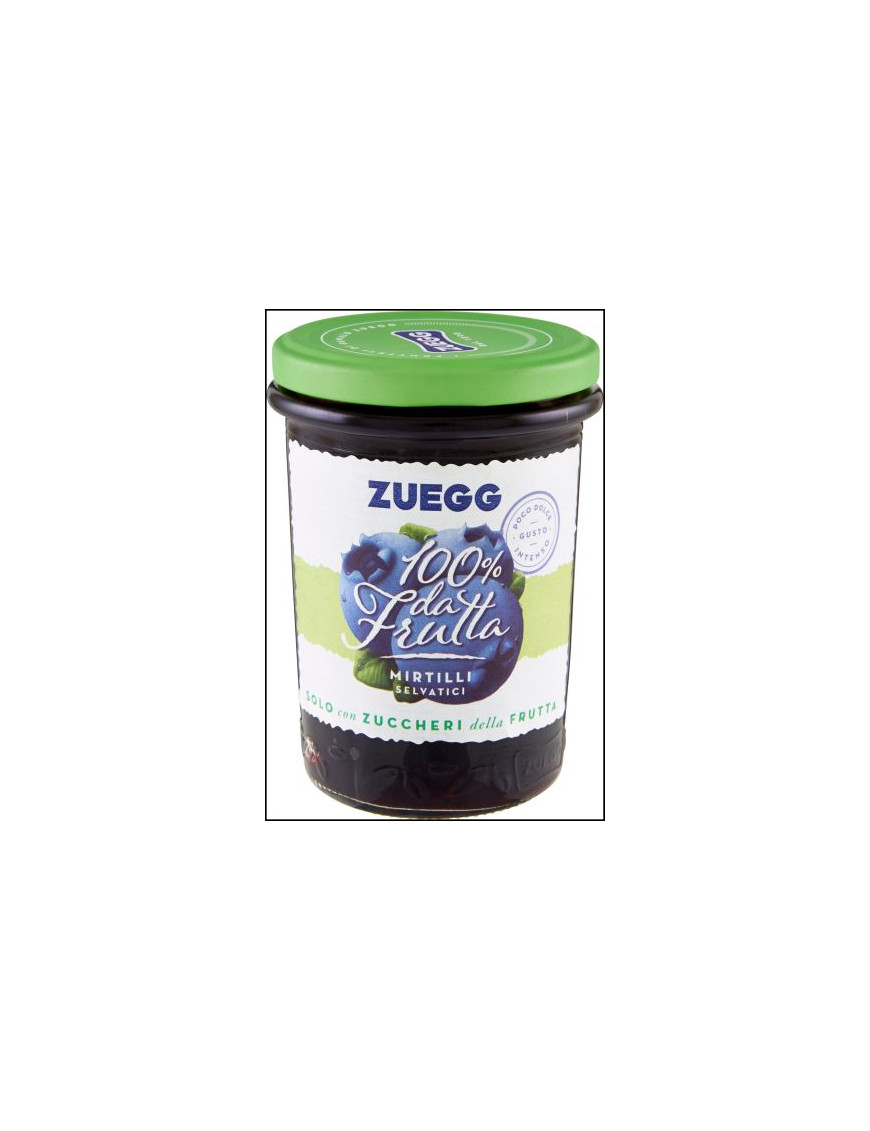 Zuegg Confettura 100% Da Frutta Mirtilli gr.250 Vaso Vetro