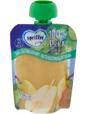 Mellin Pouch Pera 100%Frutta Senza Zuccheri gr.90