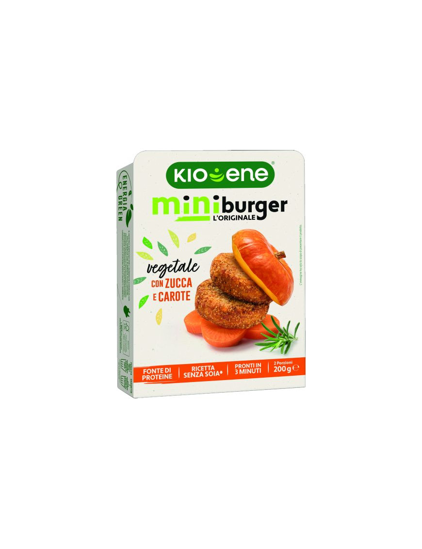 Kioene Miniburger Vegetale Con Zucca E Carote gr.200