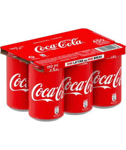 Coca Cola Mini Lattina cl.15X6