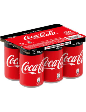 Coca Cola Mini Lattina Zero cl.15x6