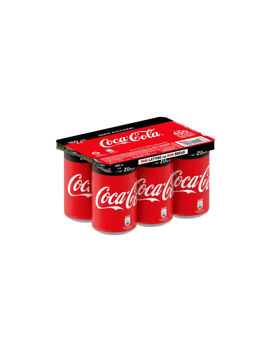 Coca Cola Mini Lattina Zero cl.15x6