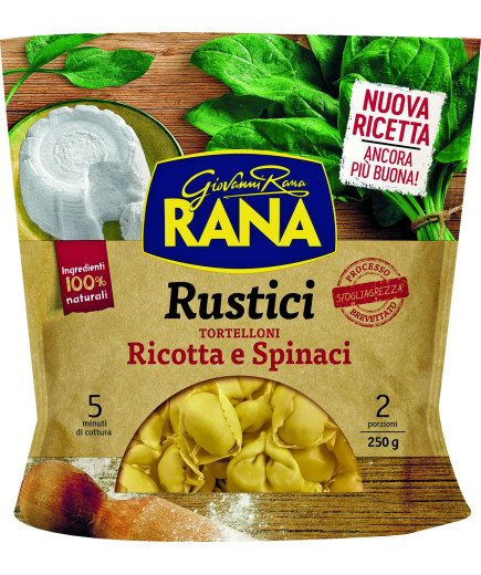 I Rustici Rana Sfoglia Grezza Tortelloni Ricotta e Spinaci gr.250